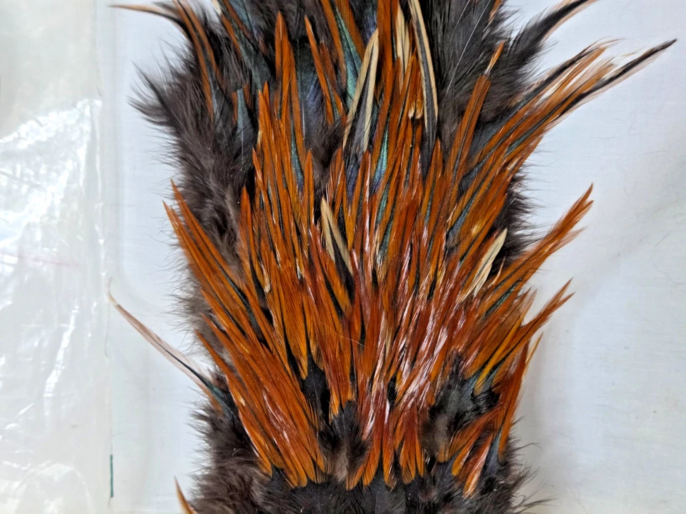 Sillín Metz Gallo Hackle Plumas para atar moscas Marrón 10"" Foto 3 de 4