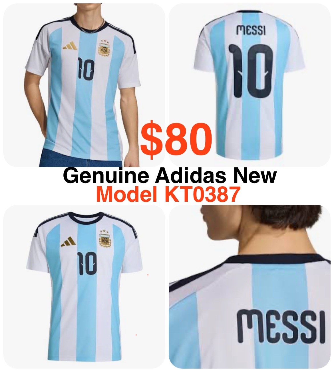 Adidas Argentina 26 Home Jersey NEW Genuine