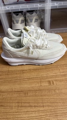 NIKE LD WAFFLE SACAI USED SIZE 12 WHITE BV0073 101