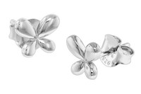 Trendor Schmuck Damen Ohrringe Silber 925 Ohrstecker Schmetterling 08769
