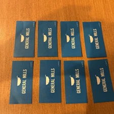 1968 Whitman Stock Market Board Game PARTS ONLY - 8 X General Mills Stock Cards