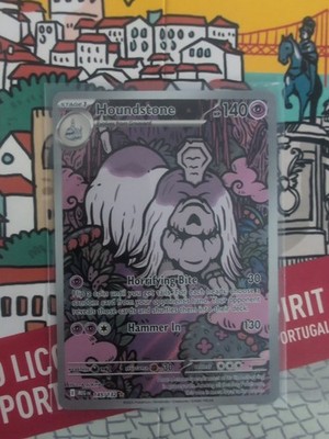 Houndstone 145/132 Me01: Mega Evolution Holo Illustration Rare Pokemon Karte