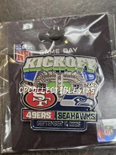 San Francisco 49ers VS Seattle Seahawks Game day Pin 9/7/2025 NEW