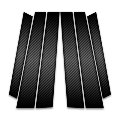 6pc Carbon Fiber Pillar Post Covers for 2009-2013 Kia Soul - SRC0759