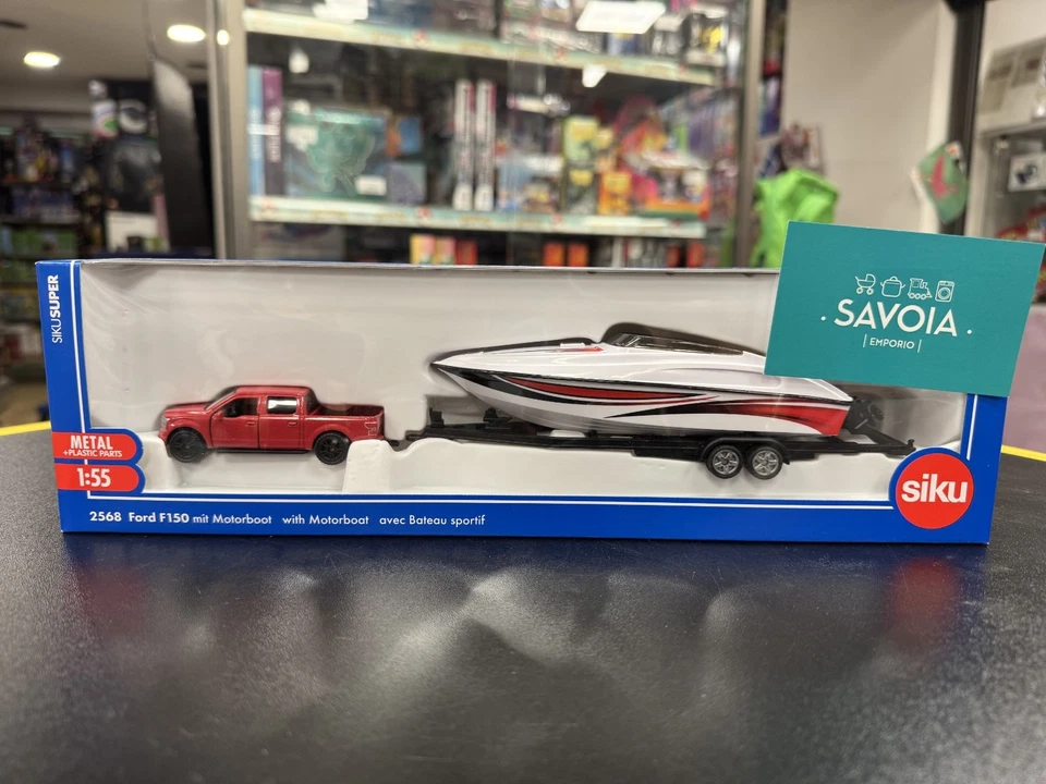 SIKU 2568 - modellino 1:55 - FORD F150 CON MOTOSCAFO - NUOVO - SIGILLATO - Immagine 2 di 4