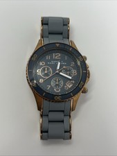 MARC BY Marc Jacobs Gray Silicone Band Stainless Steel Watch MBM2550 - DEAD BATT