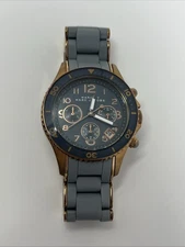 MARC BY Marc Jacobs Gray Silicone Band Stainless Steel Watch MBM2550 - DEAD BATT