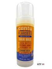 CANTU FLAXSEED SMOOTHING HAIR WAX Strong Hold, 2 Oz New - 1 Unit