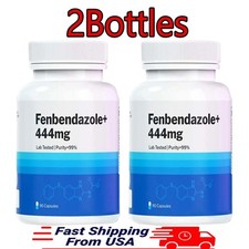 2 Bottles FENBENDAZ0LE 444 mg  Advanced Dietary Supplement 90 caps 90 Capsules