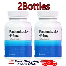 2 Bottles FENBENDAZ0LE 444 mg 90 caps– Advanced Dietary Supplement | 90 Capsules