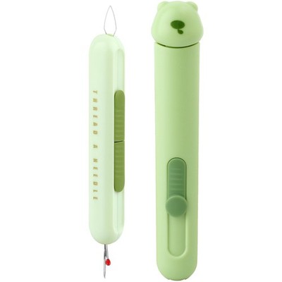 Automatic 3 in 1 Sewing Needle Threader with Needle Storage for Hand Quilling