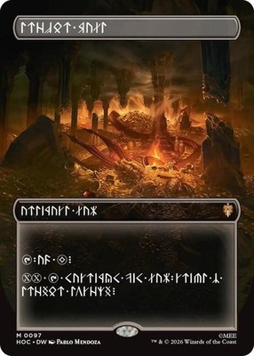 MTG : The Hobbit : Treasure Vault ( Dwarvish ) (Borderless)