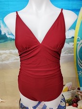NWT Cupshe Women's One Piece Swimsuit Medium Red.