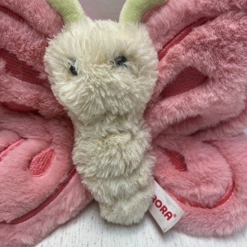 Peluche Aurora 9” Farfalla Peluche Giocattolo Rosa Tan Alto 7” - Foto 3 di 4