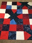 Homemade Unfinished Quilt Top~ Red, White, Blue~57.5” x 67” ~ #A — photo 4