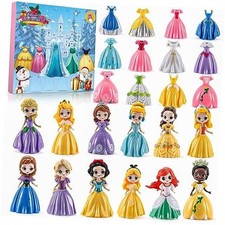 Advent Calendar for Girls Princess Deformation Toy 24 Days Countdown Calendars