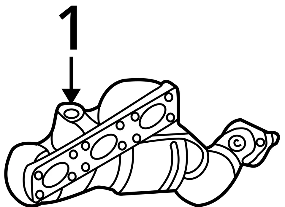 01-03 BMW 530i / 01-06 BMW X5 3.0 Juego de colectores de escape par 18407514498 OEM Foto 4 de 4