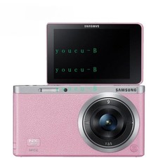 Samsung NX Mini Digital Camera w/ NX-M 9mm Zoom lens 20.5MP Tiltable Screen Pink