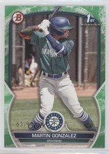2023 Bowman Prospects Green Pattern 63/99 Martin Gonzalez #BP-28 fi8