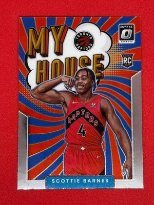 Scottie Barnes Raptors Panini Donruss Optic NBA My House Basketball Rookie Card