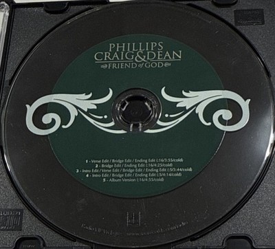 UNRELEASED RADIO Versions Phillips Craig & Dean/ Friend Of God  2004 CD Single!