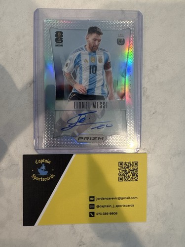 2026 Panini Prizm World Cup Lionel Messi SP AUTO SILVER PRIZM #195/199 Argentina
