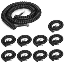 Phone Cord Landline8Ft Uncoiled / 1.4Ft Coiled Landline Handset 10pack