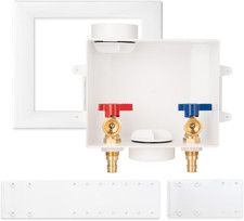 PEX-A Washing Machine Outlet Box with Center Drain, 1/2 Inch Pex a Expansion Inl