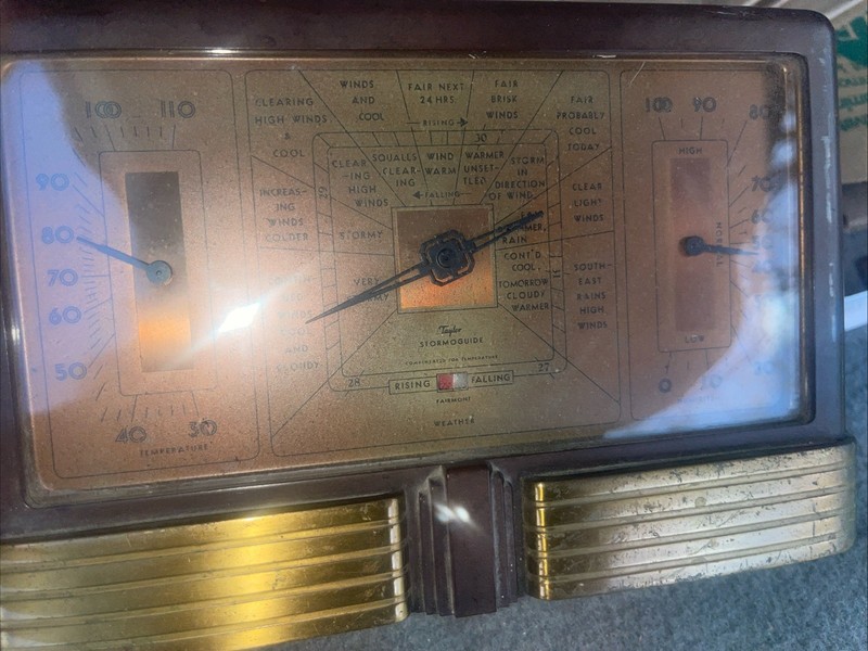 Antique 1927 TAYLOR 'Stormoguide' Bakelite Barometer Taylor Instrument Co.