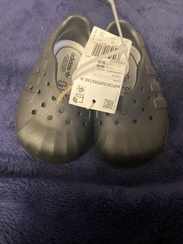 Adidas Superstar PS Ortholite Core nere per bambini taglia 5k