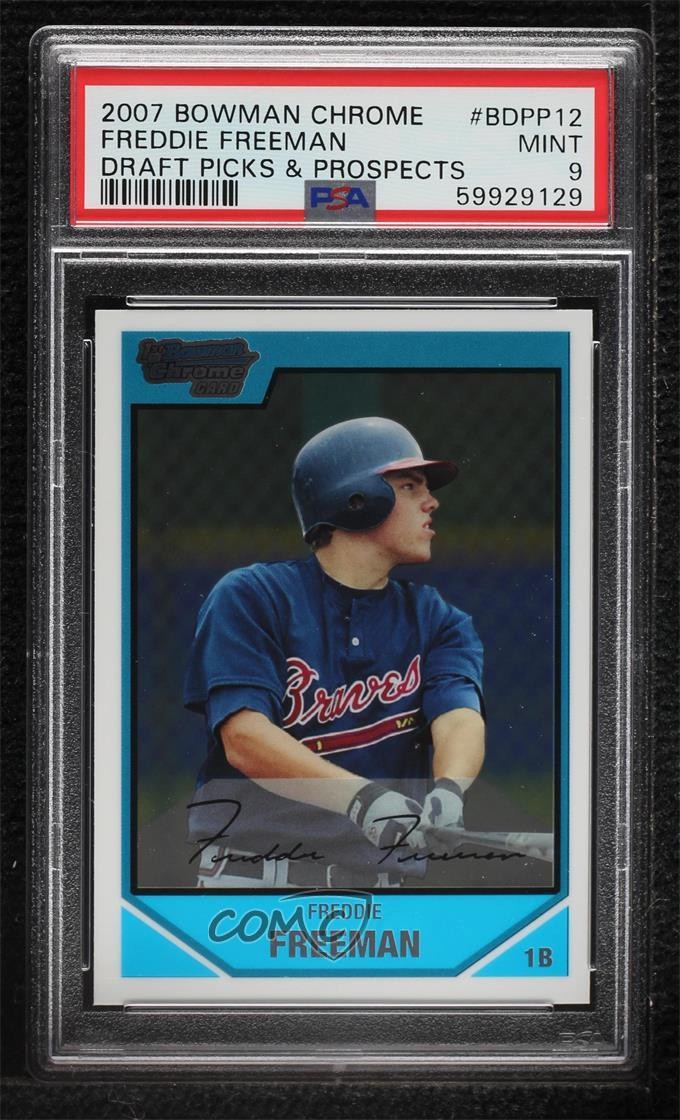 2007 Bowman BOWMAN CHROME DRAFT PICKS & PROSPECTS #BDPP12 Freddie Freeman front