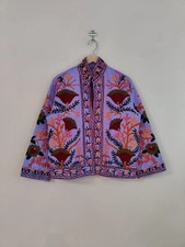 Outerwear Uzbek Handmade Suzani Velvet Jacket Hand Embroidery Boho Chic Coat