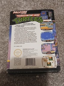 Teenage Mutant Hero Turtles Nintendo Nes Cartridge Game Boxed Palcom 1990