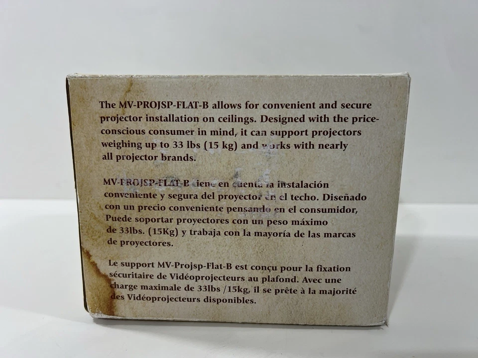 Mustang MV-PROJSP-FLAT-B Montaje Proyector Universal Caja Abierta Nuevo Foto 2 de 4