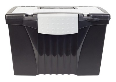 Storex Legal File Box with Organizer Lid   Plastic Office File Storage Box for L