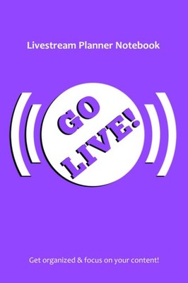 Livestream Planner Notebook: On Air (6''X9''): Streaming Journal with twitch strea