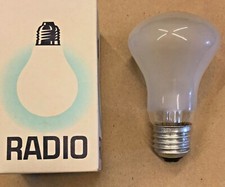 LAMPADINA KAPPA RADIO 100 WATT 220 - 230V E27 FUNGO SMERIGLIATA INCANDESCENZA