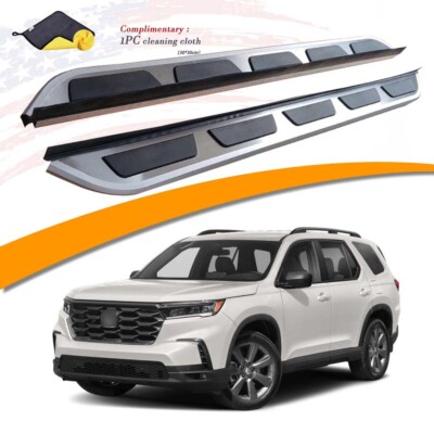 Fits for Honda Pilot 2023 2024 Running Board Side Step Pedal Nerf Bar 2Pcs Fixed