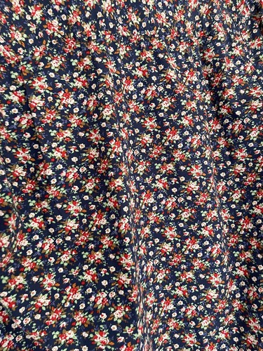Vanishing Elephant Mens Navy Floral Printed Button Down Shirt 100% Cotton Size S - Picture 12 of 18