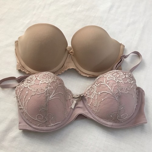 Victoria's Secret ROSA 32C Sujetador Lote de 8 Acolchados Con Aros en Todas Partes Negro Pushup - Imagen 10 de 12