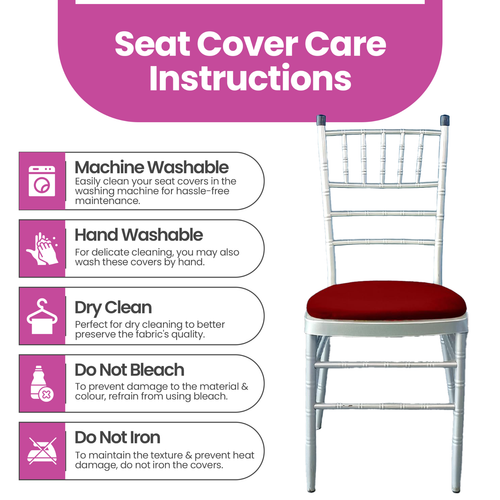 Spandex Chiavari Silla Asiento Pad Funda Apta 39.4cmx39.4cm Elástico Para 1-100x - Imagen 118 de 163