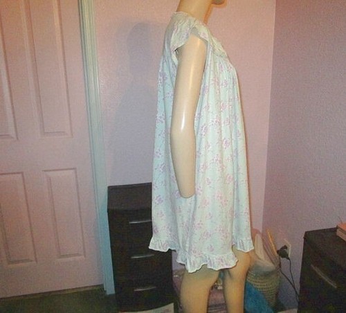 Camicia da notte Eileen West Babydoll taglia S Cottagecore con volant all'uncinetto cotone corta - Foto 5 di 9