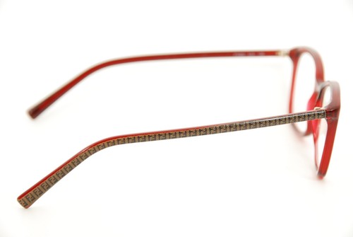 Authentic Fendi F 1020 615 Red Brown Print 51mm Glasses Frames RX-able - Picture 5 of 7