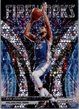 2021-22 Panini Prizm #21 Ben Simmons Fireworks Fast Break
