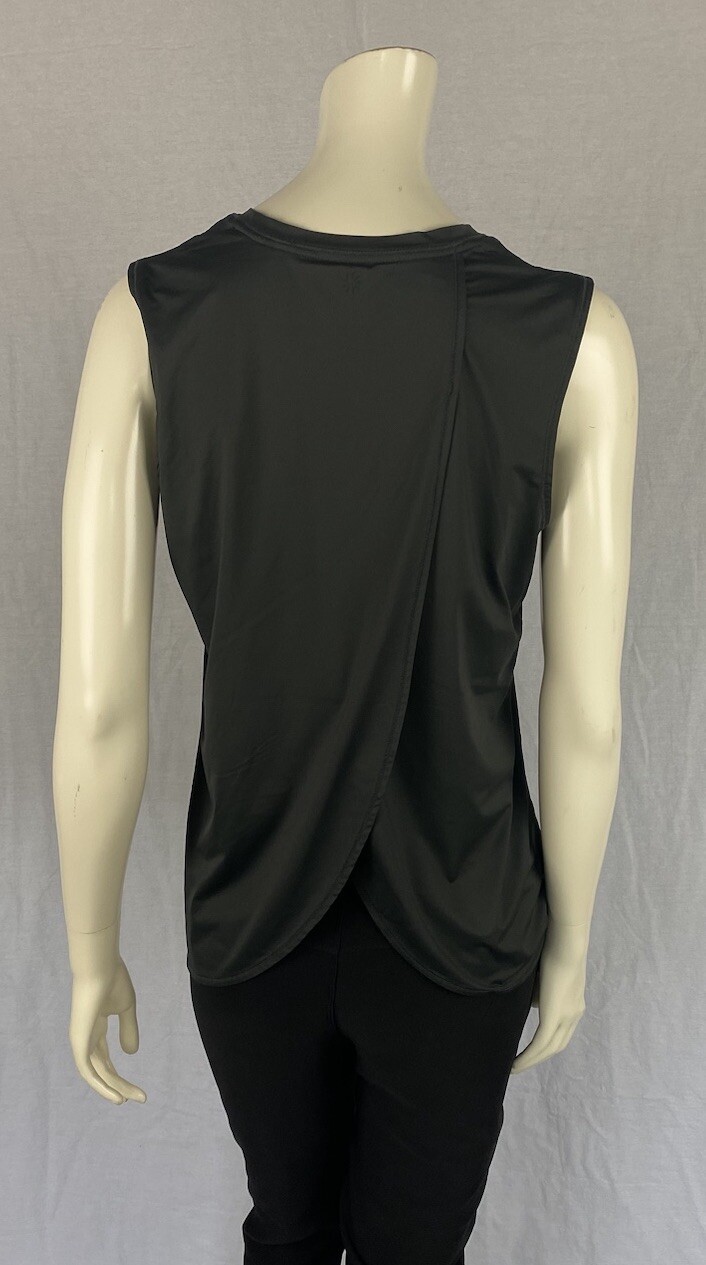 Athleta Gray Nylon Split/Curtain Back Sleeveless … - image 6