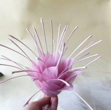 Millinery Hat DIY Craft Headdress Fascinator 80 Color Goose Feather Flower Mount