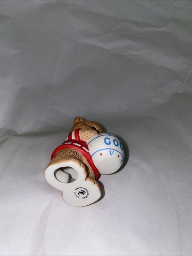 Cookie Snacking Bear Cub Bronson Bears of Distinction Ceramic Figure New no box - Picture 6 of 7