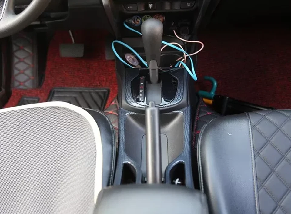 14PCS Black Carbon Fiber Car Interior Kit Cover Trim For Honda City 2015-2019 - Image 2 of 4