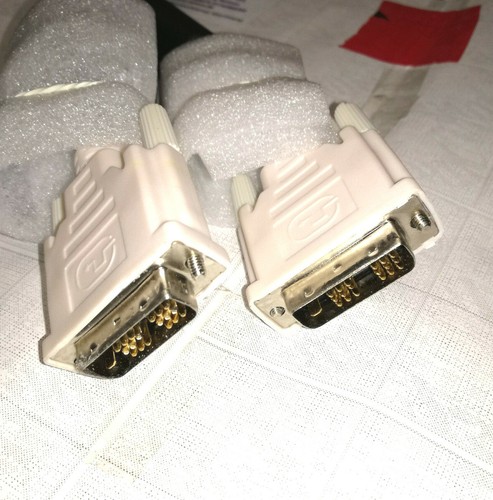 10x kabel monitora DVI-D kabel wyświetlacz kabel ekranowany 1,8m #52 - Zdjęcie 3 z 6