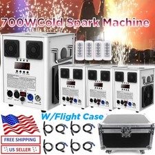 700W Cold Spark Machine Stage Effect DMX Firework DJ Event Party Wedding w/case